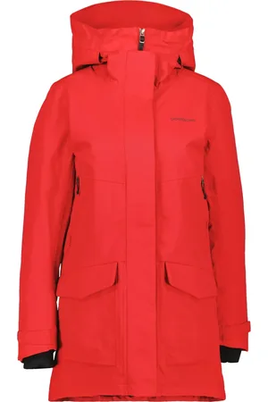 Didriksons Femme, Vestes, Rouge, Taille: 42 FR Parka imperméable avec coutures étanches