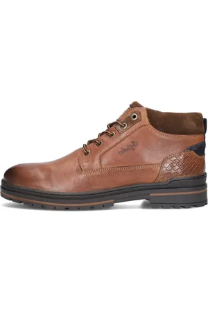 Australian Homme, Chaussures, Brun, Taille: 42 EU Bottes Casual en Cuir Cognac Middeburg