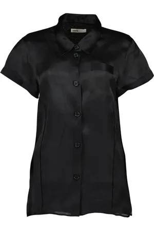Khaite Femme, Blouses et Chemises, Noir, Taille: 40 FR Chemise en Soie Noire Keefe