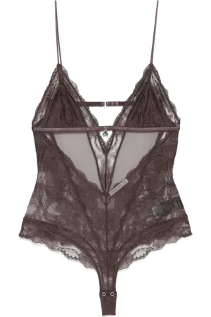 Patrizia Pepe Femme, Tops, Brun, Taille: 36 FR Haut Marron avec Fermeture à Crochet