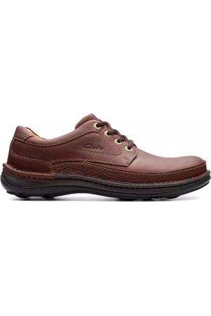 Clarks Homme, Chaussures, Brun, Taille: 44 1/2 EU Chaussure confortable à lacets - marron