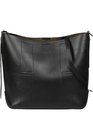 Hogan Femme, Sacs, Noir, Taille: ONE Size Sac Hobo en cuir grainé