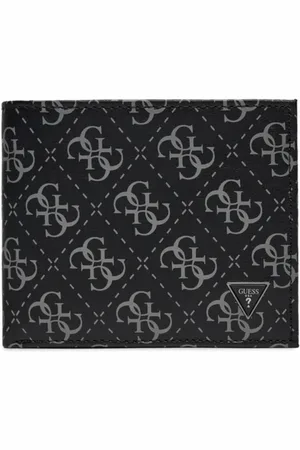 Guess Homme, Accessoires, Noir, Taille: ONE Size Portefeuilles en Cuir & Porte-cartes