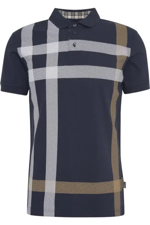 Barbour Homme, Tops, Multicolore, Taille: S Tartan Polo Navy &