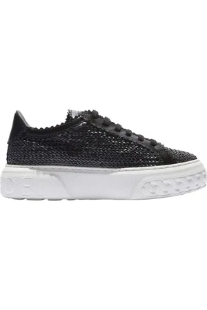 Casadei Femme, Chaussures, Noir, Taille: 36 EU Baskets inspirées tout-terrain