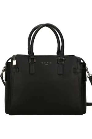 GAËLLE Femme, Sacs, Noir, Taille: ONE Size Sac à Main en Similicuir Noir avec Bandoulière Réglable