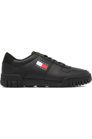 Tommy Hilfiger Homme, Chaussures, Noir, Taille: 45 EU Baskets Cupsole Noires