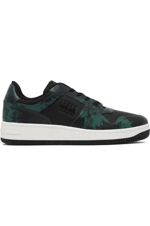 Tommy Hilfiger Homme, Chaussures, Noir, Taille: 43 EU Baskets Basse Noir et Vert