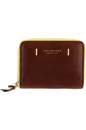 The Bridge Femme, Accessoires, Brun, Taille: ONE Size Mini Portefeuille en Cuir Style Chiara