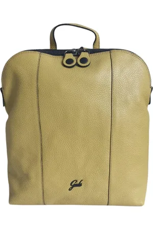 Gabs Femme, Sacs, , Taille: ONE Size Sac à Dos en Cuir Jaune Martelé Bull