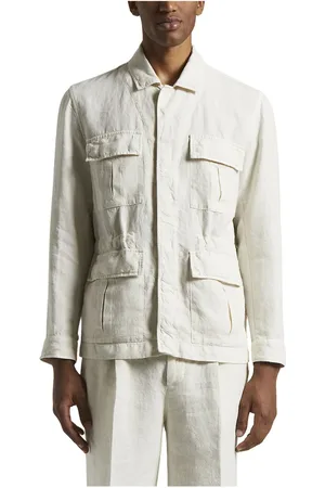 PESERICO SIGN Homme, Vestes, , Taille: XS Veste Sahara en lin pur