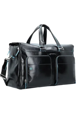 Piquadro Femme, Sacs, Noir, Taille: ONE Size Sac de voyage en cuir moderne avec compartiment pour ordinateur portable