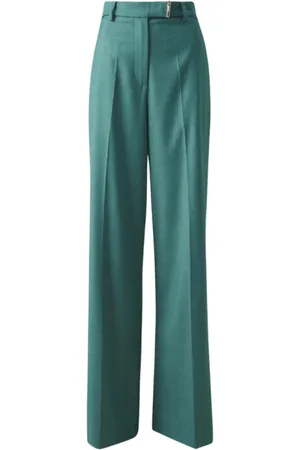 Liu Jo Femme, Pantalons, Vert, Taille: 40 FR Pantalon Jambe Droite