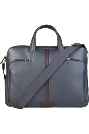 Piquadro Homme, Sacs, Bleu, Taille: ONE Size Sac Bleu pour Ordinateur Portable et Tablette avec Soffietto