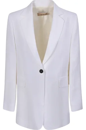 BLANCA Femme, Vestes, Blanc, Taille: 36 FR Veste en Lin Blanc pour Femmes