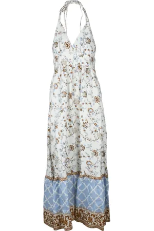 ELEVENTY Femme, Robes, Multicolore, Taille: 38 FR Robe longue en lin avec fermeture à lacets