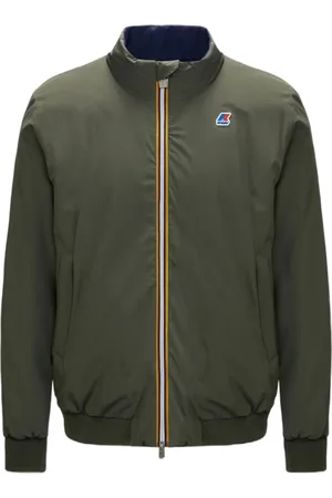 K-Way Homme, Vestes, Vert, Taille: 2XL Veste réversible coupe-vent imperméable verte homme