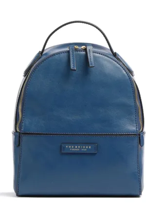 The Bridge Femme, Sacs, Bleu, Taille: ONE Size Élégant Petit Sac à Dos en Cuir pour Femmes