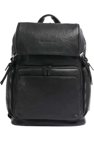 Piquadro Homme, Sacs, Noir, Taille: ONE Size Sac à dos noir pour ordinateur portable et tablette