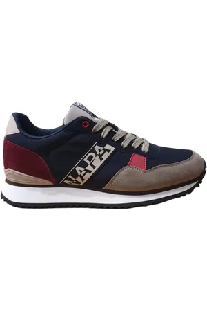 Napapijri Homme, Chaussures, Multicolore, Taille: 43 EU Baskets basse en cuir/tissu noir