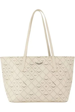 Zadig & Voltaire Femme, Sacs, Blanc, Taille: ONE Size Sac Shopper Monogramme - Synthétique - Blanc