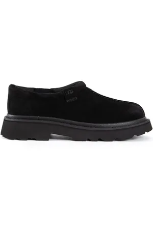 UGG Homme, Chaussures, Noir, Taille: 43 EU Chaussures à talon bloc en daim noir