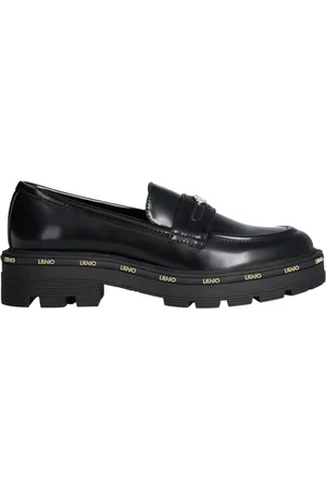 Liu Jo Femme, Chaussures, Noir, Taille: 36 EU Mocassin Noir en Similicuir
