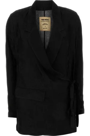 UMA WANG Femme, Vestes, Noir, Taille: 38 FR Blazer Khloe en Mélange de Viscose Noir