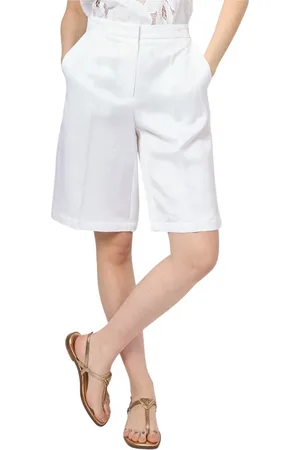 HUGO BOSS Femme, Shorts, Blanc, Taille: 38 FR Shorts blancs jusqu