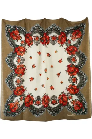 Dior Femme, Pre-owned, Multicolore, Taille: ONE Size Pre-owned Laine foulards