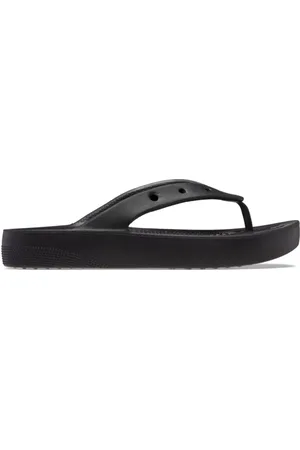 Crocs Femme, Chaussures, Noir, Taille: 34 EU Sandales Plateforme Flip Classiques Noires