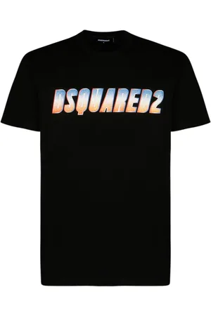 Dsquared2 Homme, Tops, Noir, Taille: M T-shirt noir avec logo imprimé