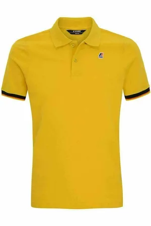 K-Way Homme, Tops, Jaune, Taille: M Polo Slim Fit à Manches Courtes