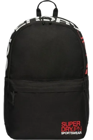 Superdry Femme, Sacs, Noir, Taille: ONE Size Sac à dos noir avec logo brodé compartiment pour ordinateur portable
