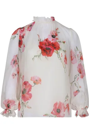 ZIMMERMANN Femme, Blouses et Chemises, Multicolore, Taille: 42 FR Lightburst Billow Blouse