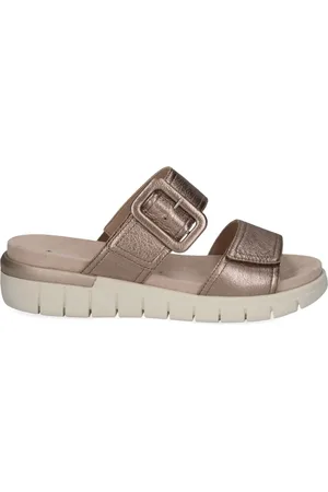 Caprice Femme, Chaussures, Brun, Taille: 38 EU Chaussons Ouverts Métalliques Femme