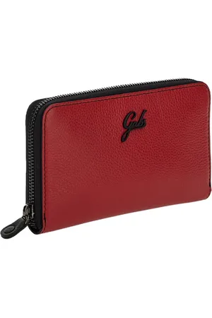 Gabs Femme, Accessoires, Rouge, Taille: ONE Size Portefeuille en cuir rouge à fermeture éclair