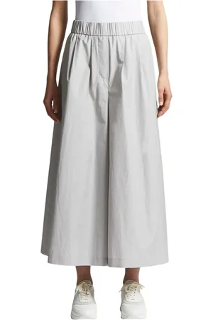 PESERICO SIGN Femme, Pantalons, Gris, Taille: 46 FR Pantalon en toile de coton technique légère