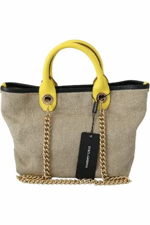 Dolce & Gabbana Femme, Pre-owned, Jaune, Taille: ONE Size Pre-owned Tissu sacs-ports-paule