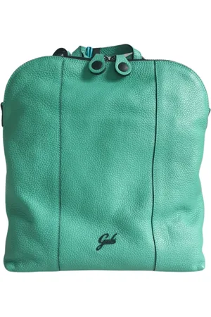 Gabs Femme, Sacs, Vert, Taille: ONE Size Sac à dos en cuir noir avec poche rouge