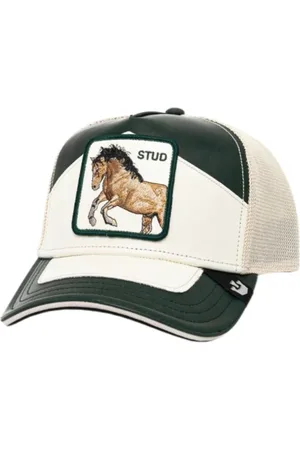 Goorin Bros. Femme, Accessoires, Multicolore, Taille: ONE Size Casquette Trucker en Cuir Baseball Farm Stud