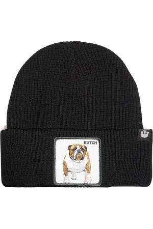 Goorin Bros. Femme, Accessoires, Noir, Taille: ONE Size Animal Farm Beanie Hat avec Patch Avant