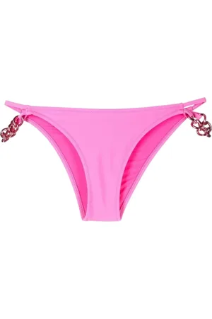 Moschino Femme, Maillots de bain, Rose, Taille: 40 FR Bas de bikini à logo chaîne rose