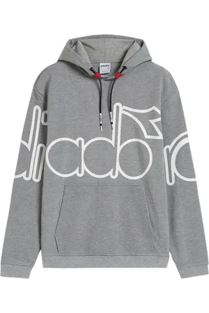 Diadora Homme, Sweatshirts et sweats à capuche, Gris, Taille: M Urbanité Sweat à capuche en polyester gris