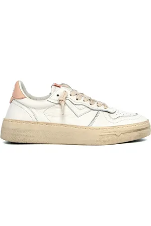 4b12 Femme, Chaussures, Blanc, Taille: 37 EU Baskets Blanches pour Femmes Modernes