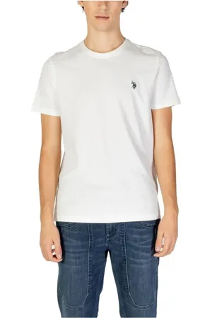 U.S. Polo Assn. Homme, Tops, Blanc, Taille: XL Tee-shirt en Coton Blanc