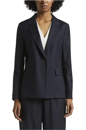 PESERICO SIGN Femme, Vestes, Bleu, Taille: 36 FR Loro Piana blazer léger en laine à un bouton