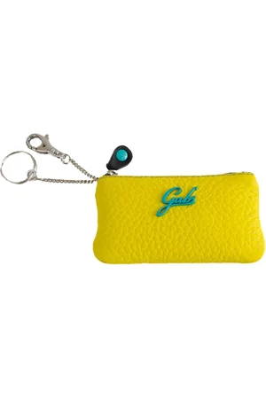 Gabs Femme, Accessoires, Jaune, Taille: ONE Size Porte-monnaie Jaune en Cuir avec Porte-clés