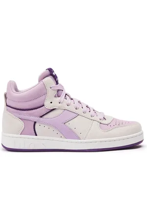 Diadora Femme, Chaussures, Multicolore, Taille: 38 EU Baskets en daim blanc pour femme
