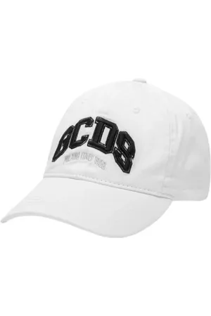 GCDS Homme, Accessoires, Blanc, Taille: ONE Size Chapeaux en coton